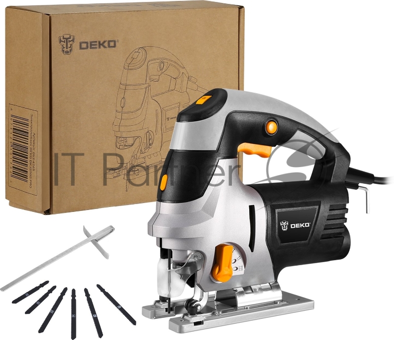 Лобзик Deko DKJS900 PRO +6пил. 900Вт 3000ходов/мин от электросети