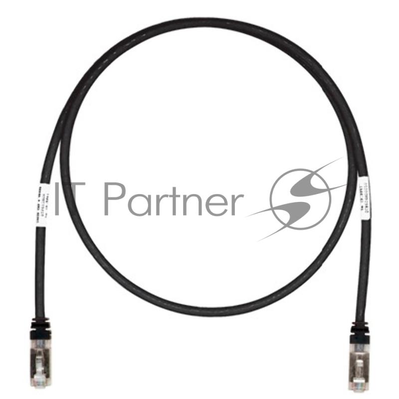 Патч-корд TX6 STP PANDUIT STP6X5MBL , 10Gig, Cat.6А, с модульными разъемами TX6 на обоих концах, 5 м, серый с черными колпачками