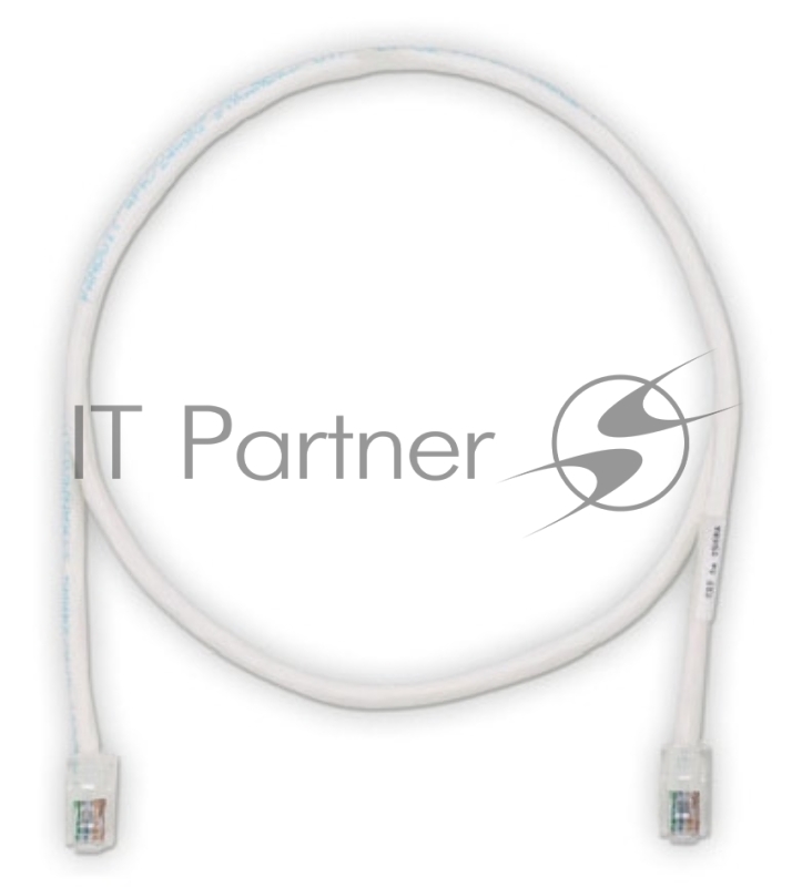 Патч-корд TX5e UTP PANDUIT UTPCH7MY, Cat.5e, с модульными разъёмами PAN-PLUG™ на обоих концах, 7 м, белый