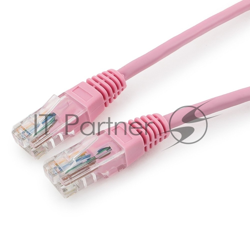 Патч-корд UTP Cablexpert кат.5e, 1м, литой, многожильный (розовый)
