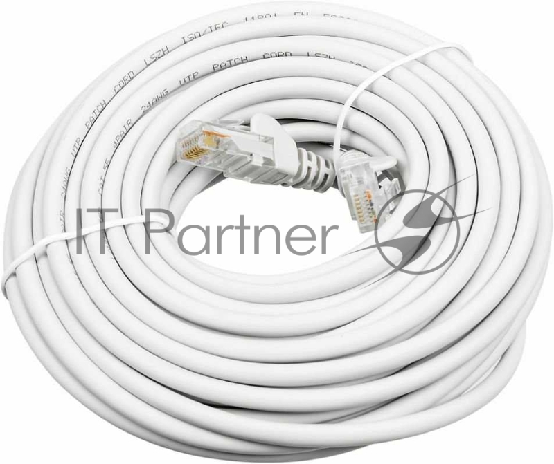 Кабель Патч-корд Lanmaster LAN-PC45/U5E-10-WH вилка RJ-45-вилка RJ-45 кат.5е 10м белый LSZH (уп.:1шт)