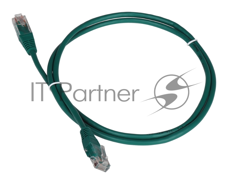 Патч-корд TWT UTP кат.5e, с заливными колпачками, 10.0 м, зеленый
