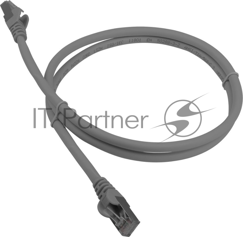 Кабель Патч-корд LANMASTER LSZH FTP кат.6A, 1.0 м, серый