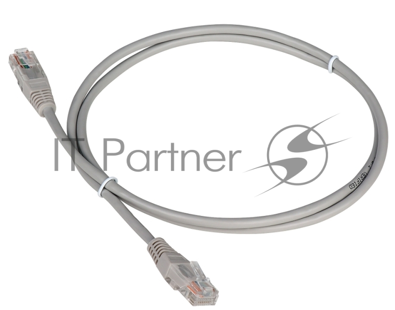 Патч-корд TWT UTP кат.5e, с заливными колпачками, 20.0 м, серый