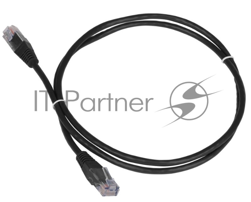 Патч-корд TWT UTP кат.5e, с заливными колпачками, 0.15 м, черный