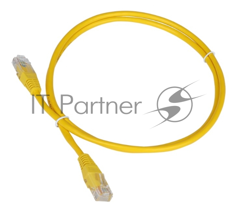 Патч-корд TWT UTP кат.5e, с заливными колпачками, 0.15 м, желтый
