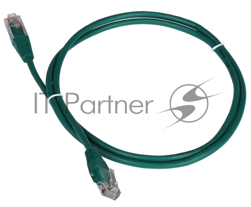 Патч-корд TWT UTP кат.5e, с заливными колпачками, 0.15 м, зеленый