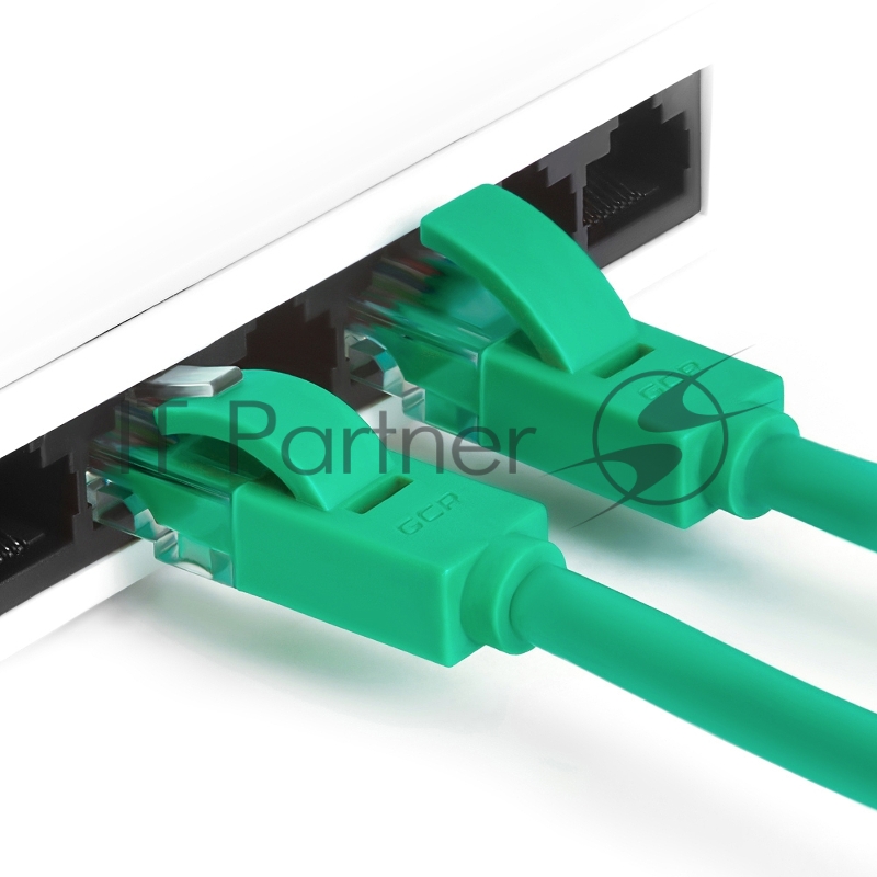 Патч-корд Greenconnect прямой, малодымный LSZH 5.0m UTP кат.6, зеленый, 24 AWG, литой, ethernet high speed, RJ45, T568B, GCR-50730 Greenconnect Патч-корд прямой, малодымный LSZH 5.0m UTP кат.6, зеленый, 24 AWG, литой, ethernet high speed, RJ45, T568B