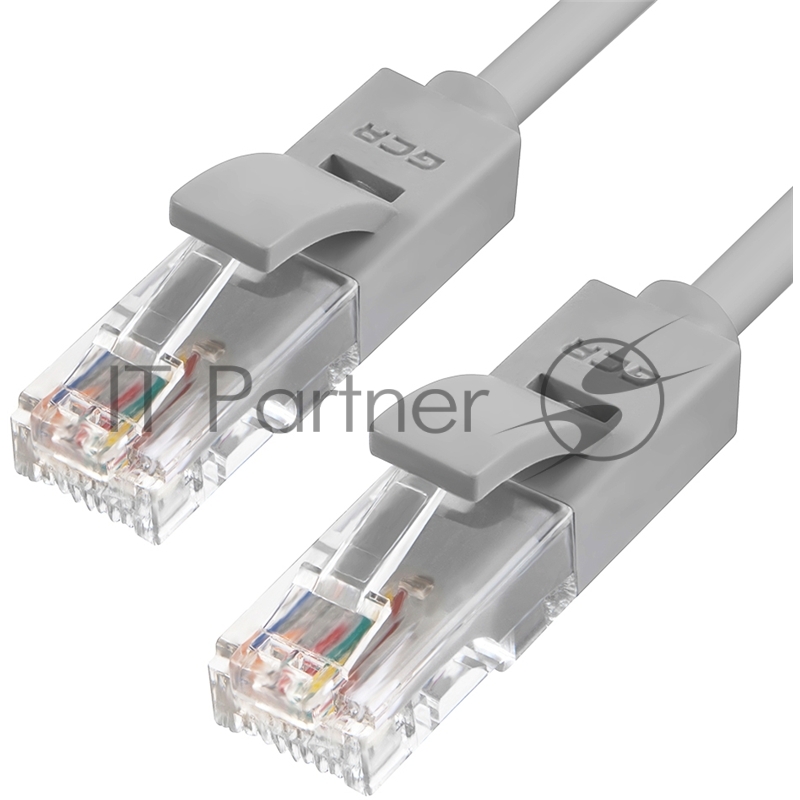 Патч-корд Greenconnect прямой, малодымный LSZH 1.8m UTP кат.5e, серый, 24 AWG, литой, ethernet high speed 1 Гбит/с, RJ45, T568B, GCR-50935 Greenconnect Патч-корд прямой, малодымный LSZH 1.8m UTP кат.5e, серый, 24 AWG, литой, ethernet high speed 1 Гби