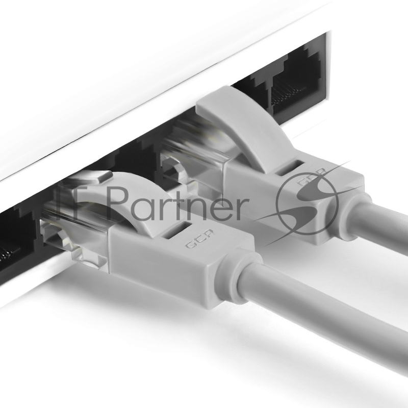 Патч-корд Greenconnect прямой, малодымный LSZH 0.3m UTP кат.5e, серый, 24 AWG, литой, ethernet high speed 1 Гбит/с, RJ45, T568B, GCR-51004 Greenconnect Патч-корд прямой, малодымный LSZH 0.3m UTP кат.5e, серый, 24 AWG, литой, ethernet high speed 1 Гби