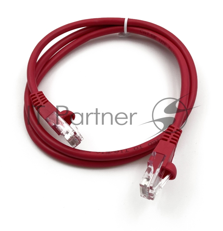 Патч-корд Buro cat5E 1м красный RJ-45 (m)-RJ-45 (m)