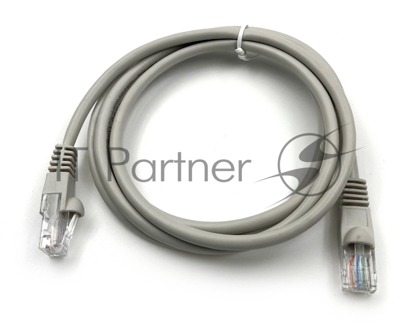 Патч-корд Buro cat5E 1.5м серый RJ-45 (m)-RJ-45 (m)