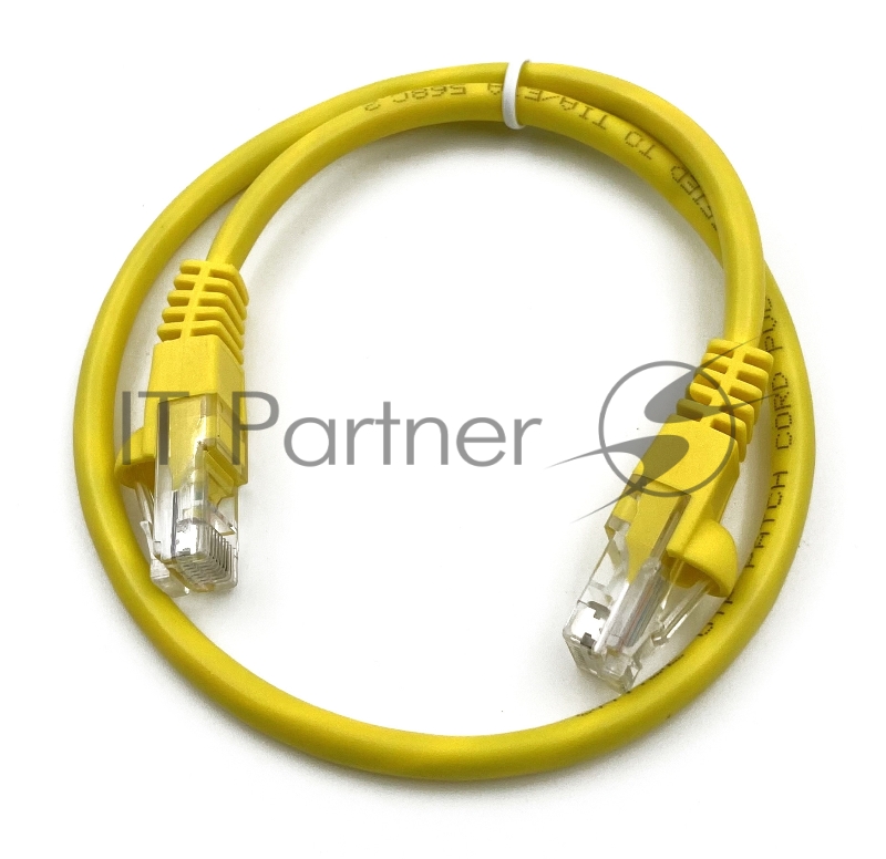 Патч-корд Buro cat5E molded 0.5м желтый RJ-45 (m)-RJ-45 (m)