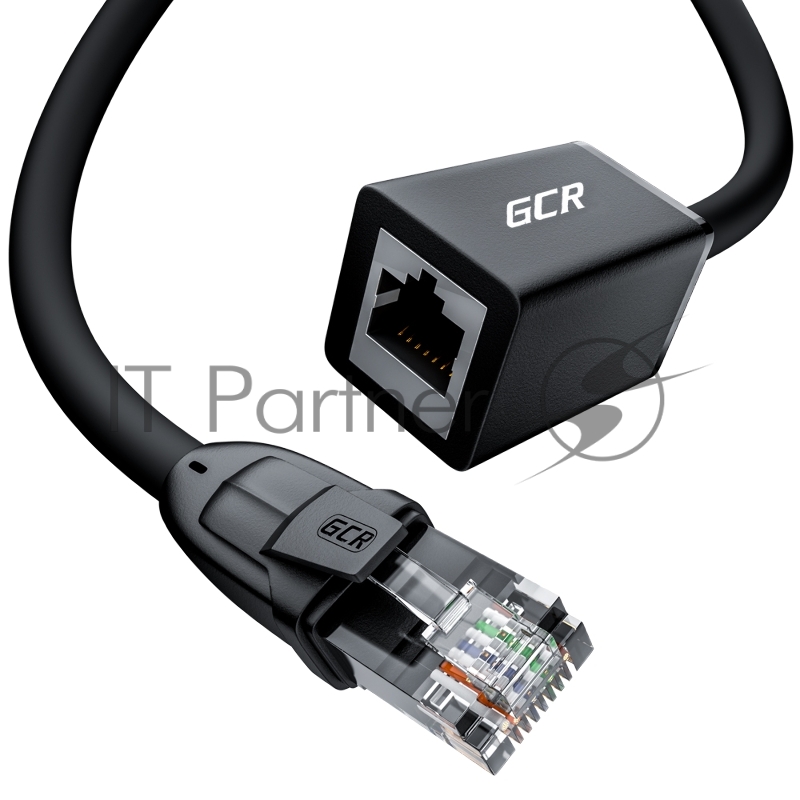 Удлинитель патч-корда GCR прямой 1.5m, UTP медь, кат.6, 24 AWG, ethernet high speed 10 Гбит/с, RJ45, GCR-52647