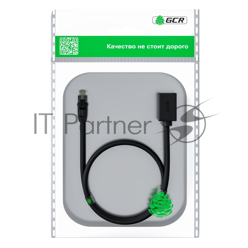 Удлинитель патч-корда GCR прямой 5.0m, UTP медь, кат.6, 24 AWG, ethernet high speed 10 Гбит/с, RJ45, GCR-52654