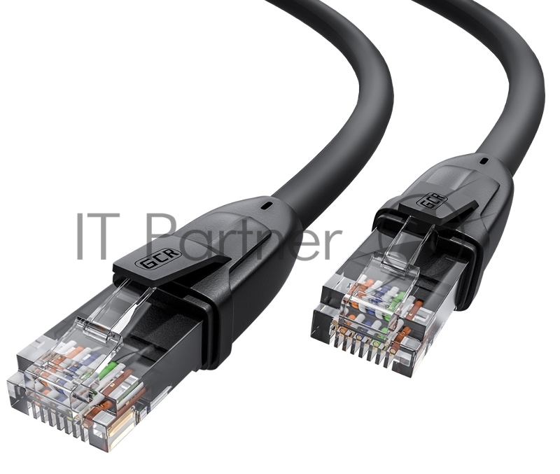Патч-корд GCR прямой 3.0m UTP кат.6, черный, 24 AWG, ethernet high speed, RJ45, T568B, GCR-52530