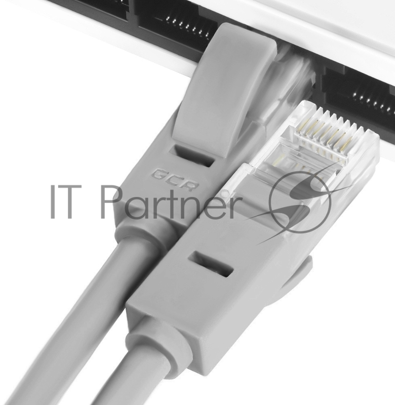 Патч-корд Greenconnect прямой 0.15m UTP кат.6, серый, 24 AWG, литой, GCR-LNC603-0.15m, ethernet high speed, RJ45, T568B
