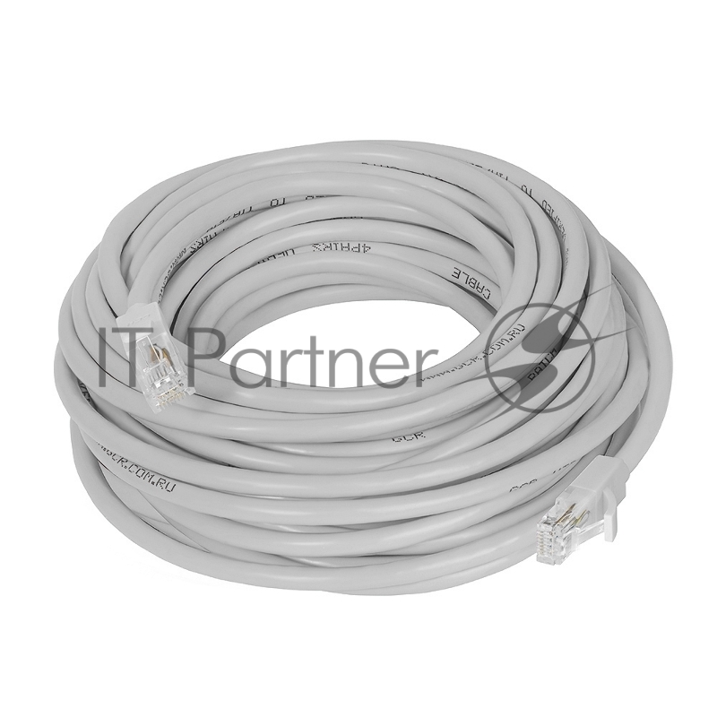 Патч-корд перекрестный ethernet GCR 15.0m UTP кат.5е, серый, RJ45, литой GCR Патч-корд перекрестный ethernet 15.0m UTP кат.5е, серый, RJ45, литой