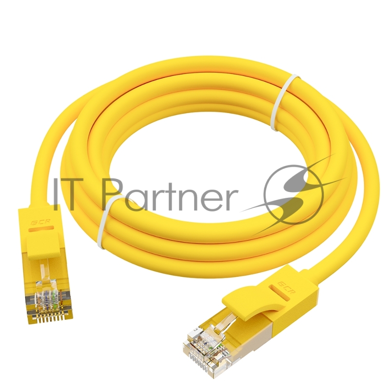 Патч-корд GCR прямой 4.0m UTP кат.5e, желтый, позолоченные контакты, 24 AWG, литой, ethernet high speed 1 Гбит/с, RJ45, T568B GCR Патч-корд прямой 4.0m UTP кат.5e, желтый, позолоченные контакты, 24 AWG, литой, GCR-LNC02-4.0m, ethernet high speed 1 Гб