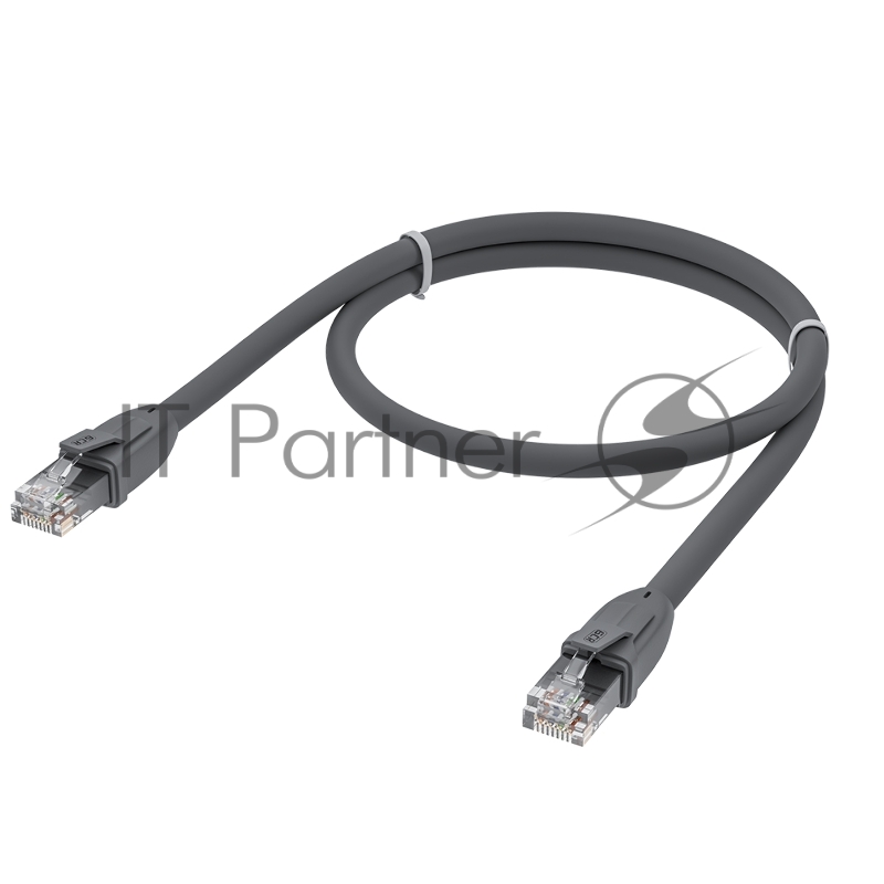 Патч-корд GCR прямой 2.0m UTP кат.6, серый, 24 AWG, ethernet high speed, RJ45, T568B, GCR-52592