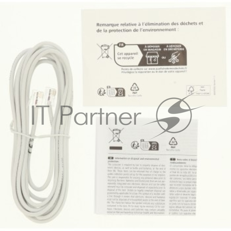 Кабель Hama H-201133 00201133 RJ-11 (f) RJ-11 (f) 3м белый (упак.:1шт)