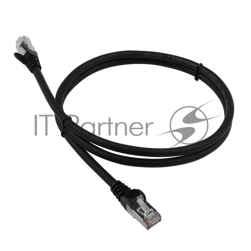 Патч-корд Lanmaster LAN-PC45/S6-2.0-BK FTP вилка RJ-45-вилка RJ-45 кат.6 2м чёрный LSZH (уп.:1шт)