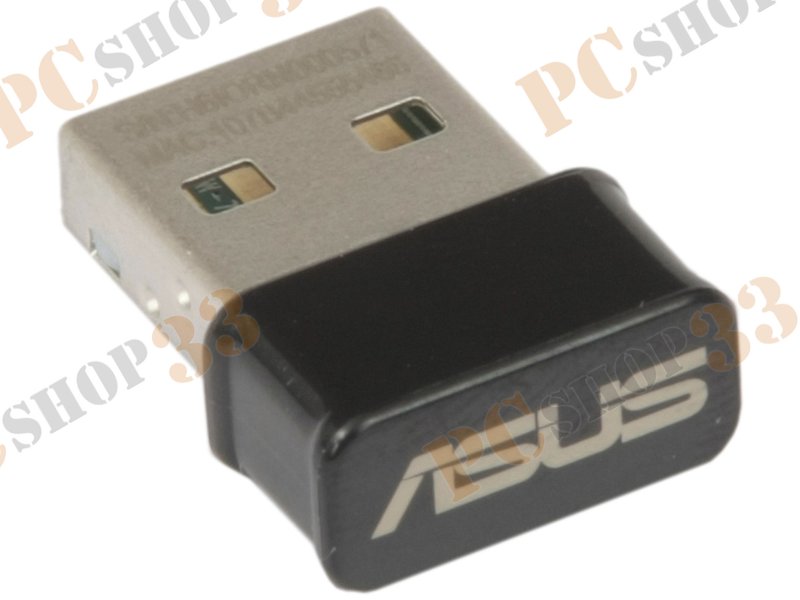 Сет.адаптер Wi-Fi 867Мбит/сек. ASUS USB-AC53 Nano 802.11a/b/g/n/ac (USB2.0)