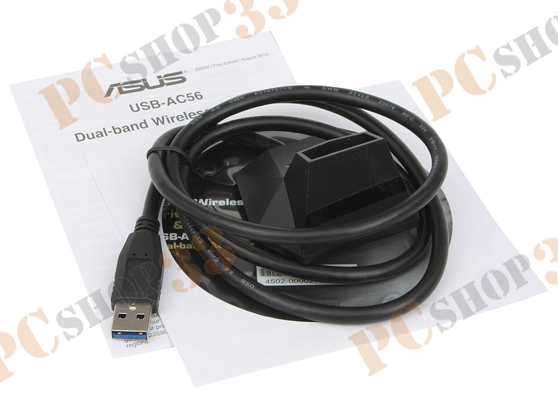 Сет.адаптер Wi-Fi 867Мбит/сек. ASUS USB-AC56 802.11a/b/g/n/ac (USB3.0)