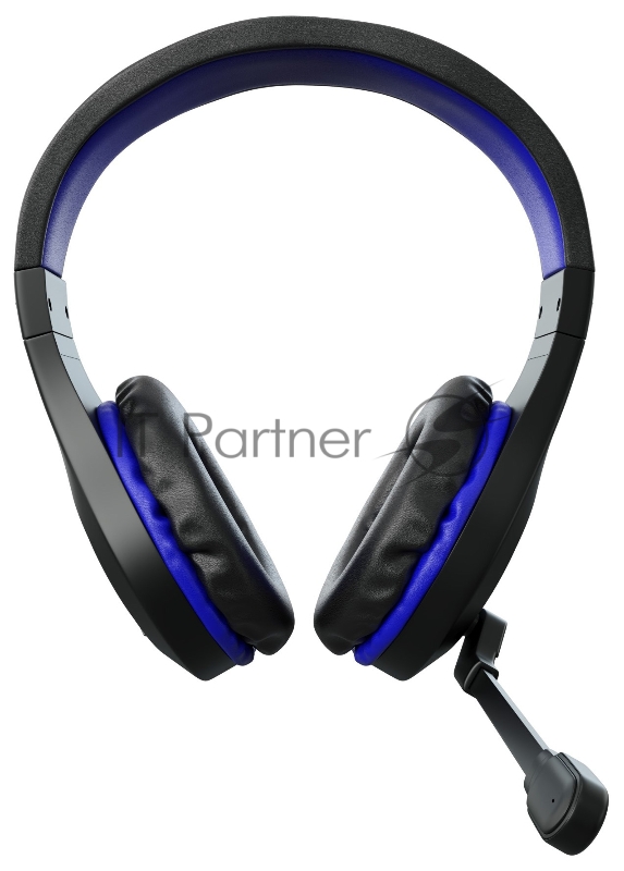 Наушники с микрофоном Оклик GMNG HS-L325G Blue черный/синий 2.2м мониторные оголовье (1533545)