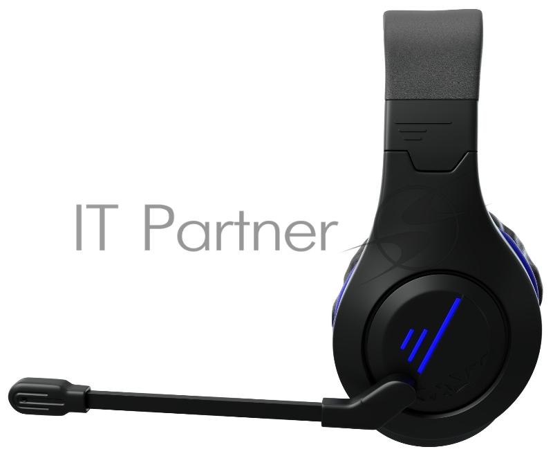 Наушники с микрофоном Оклик GMNG HS-L325G Blue черный/синий 2.2м мониторные оголовье (1533545)