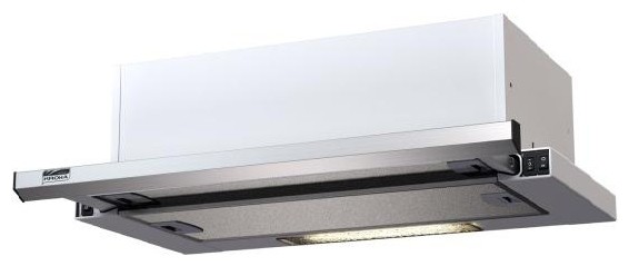 Вытяжка KRONA Kamilla slim 600 нержавеющая сталь - белый (1 мотор)