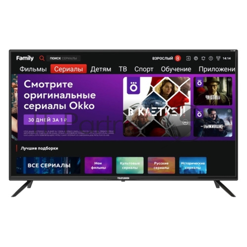 Телевизоры LCD TELEFUNKEN TF-LED40S94T2S(черный)