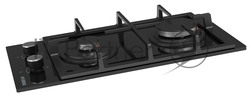 Газовая варочная поверхность Hyundai HHG 3235 BG черный
