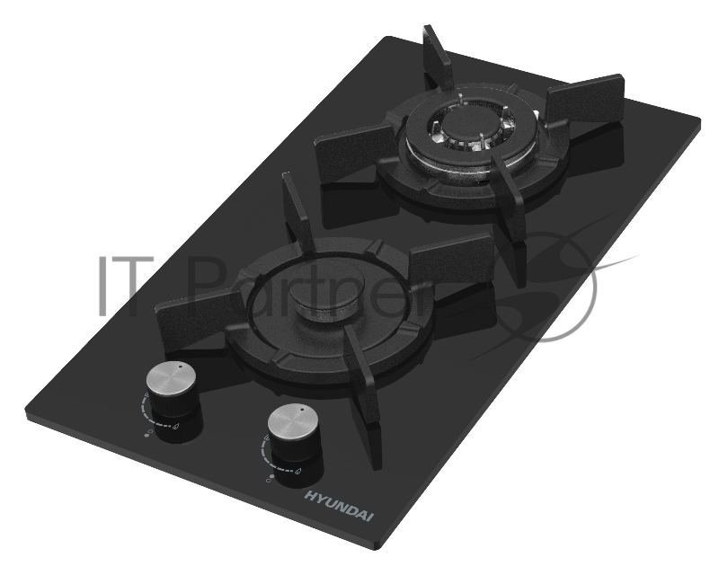 Газовая варочная поверхность Hyundai HHG 3237 BG нержавеющая сталь