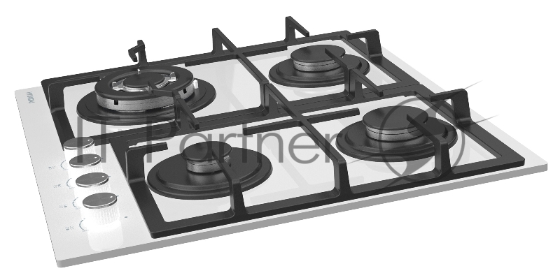 Газовая варочная поверхность Hyundai HHG 6436 WG белый