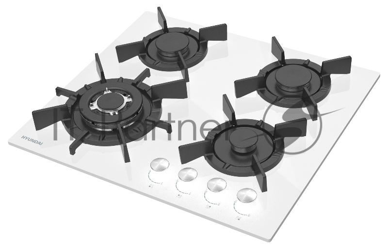 Газовая варочная поверхность Hyundai HHG 6437 WG белый