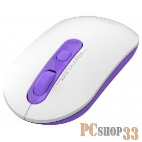 Мышь A4Tech Fstyler FG20 Tulip белый/фиолетовый оптическая (2000dpi) беспроводная USB (4but)