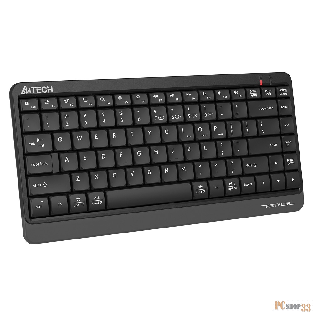 Клавиатура A4Tech Fstyler FBK11 черный/серый USB беспроводная BT/Radio slim