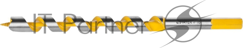 Сверло STAYER PROFI по дереву, спираль Левиса, шестигранный хвостовик, сталь 45Mn, d=16мм, L=235мм 29475-235-16