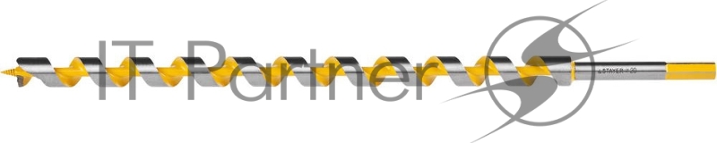 Сверло STAYER PROFI по дереву, спираль Левиса, шестигранный хвостовик, сталь 45Mn, d=20мм, L=450мм 29475-450-20