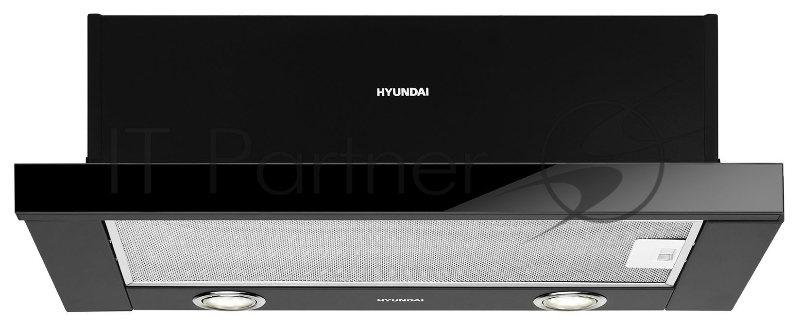 Вытяжка встраиваемая Hyundai HBH 6236 BG черный управление: кнопочное (1 мотор)