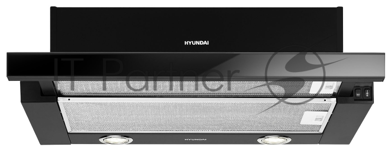 Вытяжка встраиваемая Hyundai HBH 6236 BG черный управление: кнопочное (1 мотор)