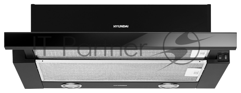 Вытяжка встраиваемая Hyundai HBH 6236 BG черный управление: кнопочное (1 мотор)