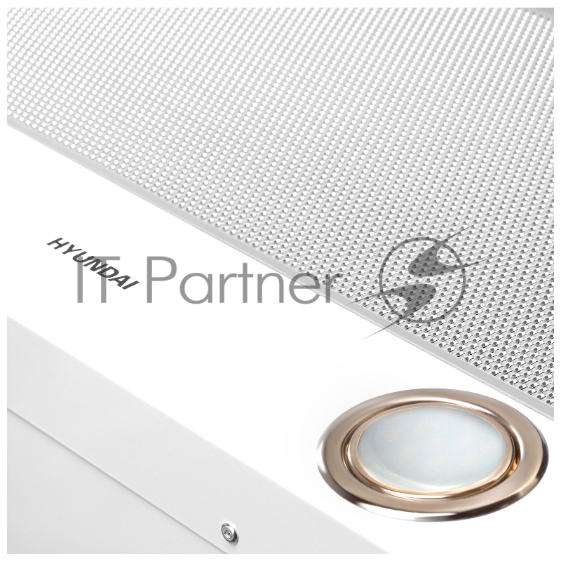 Вытяжка встраиваемая Hyundai HBH 6236 WG белый управление: кнопочное (1 мотор)