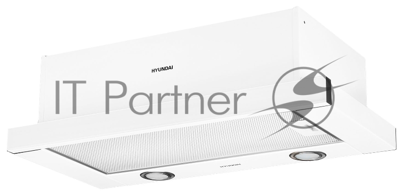 Вытяжка встраиваемая Hyundai HBH 6236 WG белый управление: кнопочное (1 мотор)