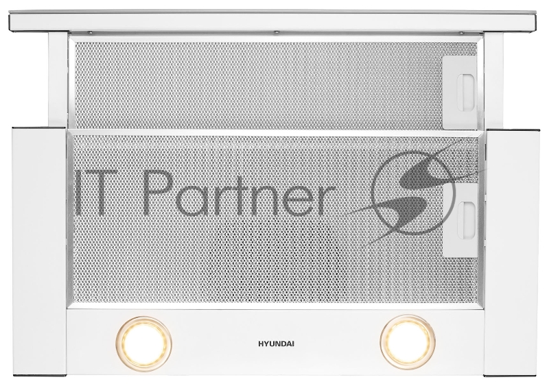 Вытяжка встраиваемая Hyundai HBH 6236 WG белый управление: кнопочное (1 мотор)