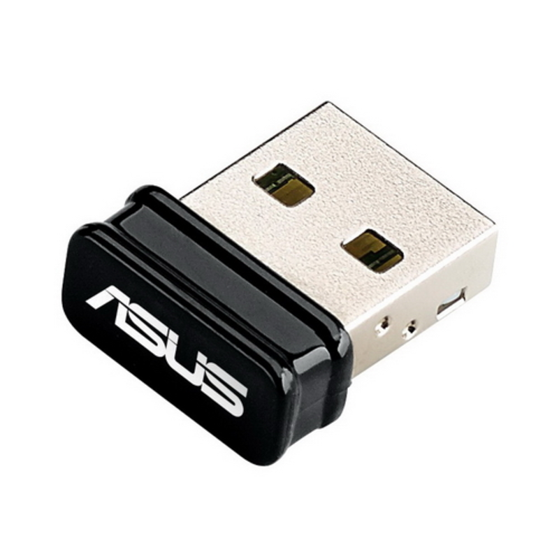 Сет.адаптер Wi-Fi 150Мбит/сек. ASUS USB-N10 Nano 802.11b/g/n (USB2.0)