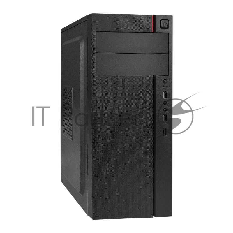 Корпус Miditower ExeGate AA-440-AA400 (ATX, AA400 8 см, 2*USB, аудио)