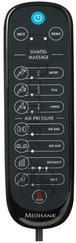 Массажная накидка Medisana MCG 820 40Вт черный