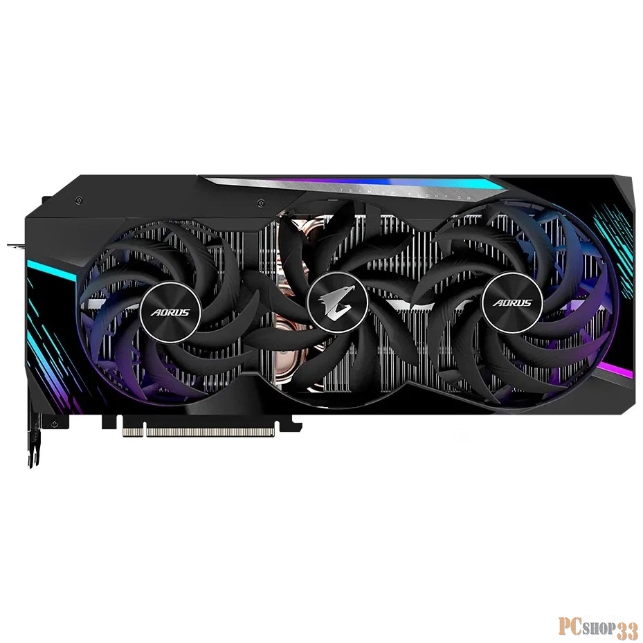 Видеокарта Gigabyte PCI-E 4.0 GV-N3080AORUS M-12GD NVIDIA GeForce RTX 3080 12288Mb 384 GDDR6X 1830/19000 HDMIx3 DPx3 HDCP Ret